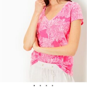 Lilly Pulitzer Etta V neck top